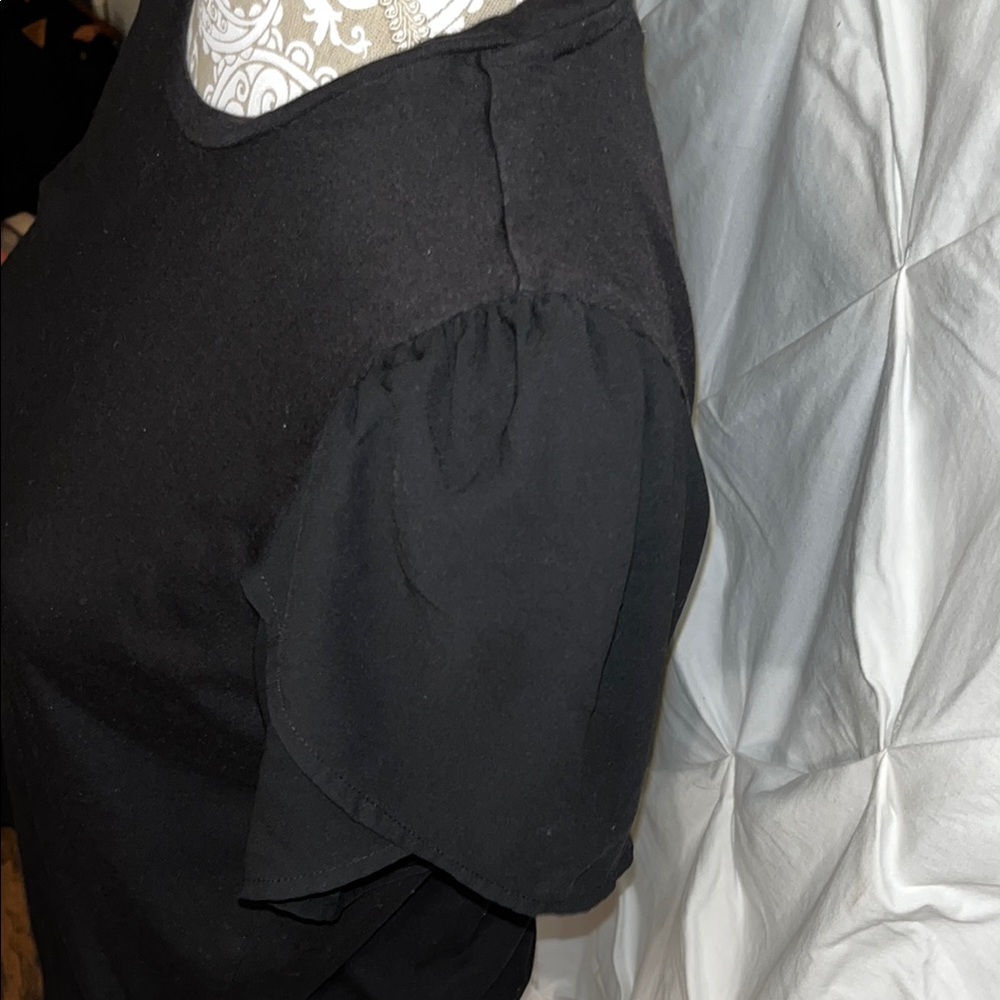 Michael Kors Black Crew Neck Tee - Picture 7 of 10